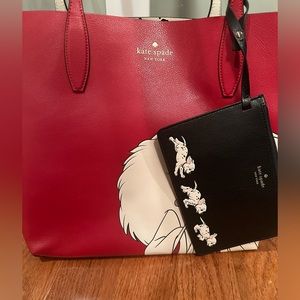 Kate Spade 101 Dalmatian Reversible Tote Purse